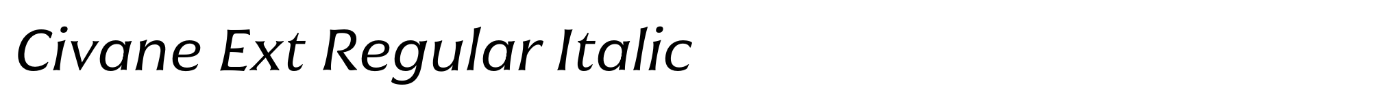 Civane Ext Regular Italic image